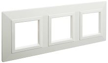 Рамка универсальная DKC Avanti 3-м. металл белый картинка